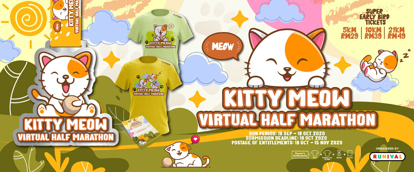 Kitty Meow Virtual Half Marathon