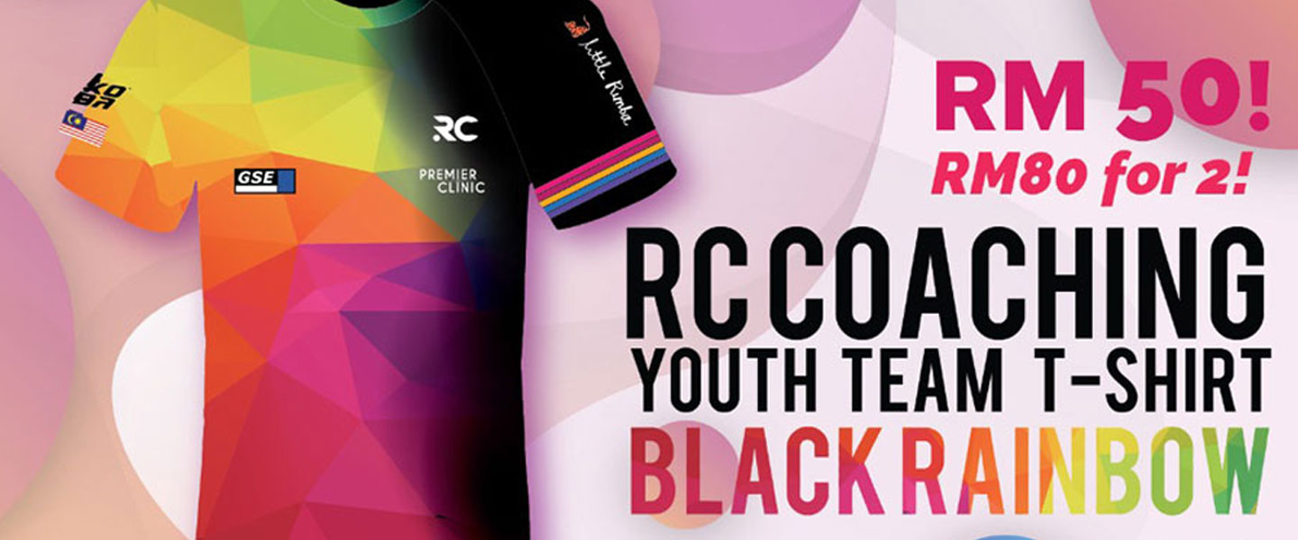 RC Coaching YOUTH Official Team T-Shirt (Black Rainbow)