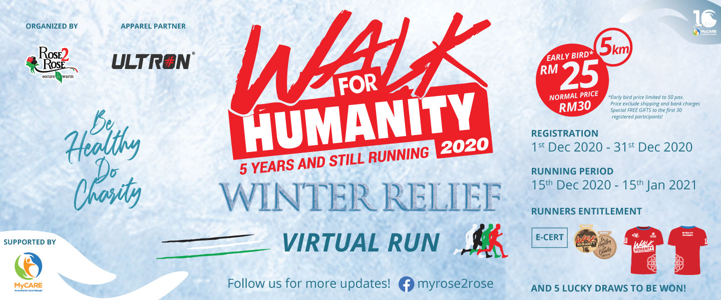 Walk4Humanity : Winter Relief Virtual Run 