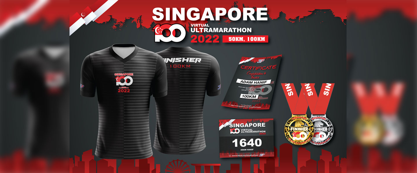 Singapore 100 Virtual UltraMarathon 2022