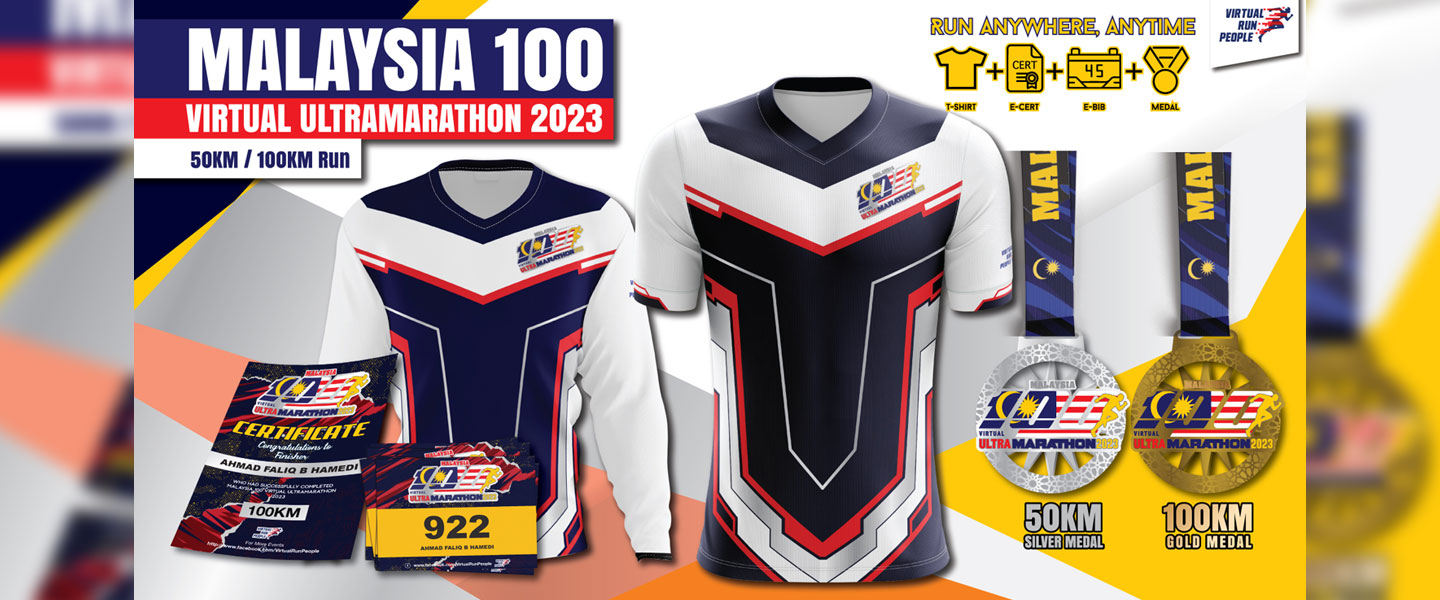 Malaysia 100 Virtual UltraMarathon 2023