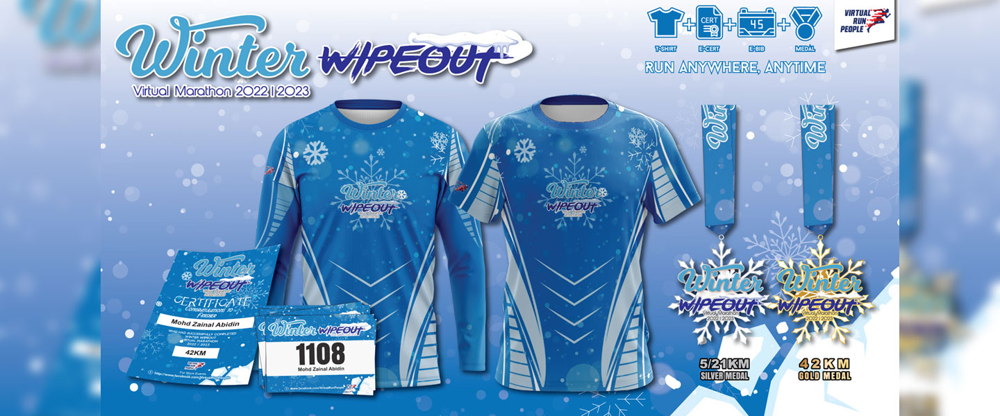 Winter Wipeout Virtual Marathon 2022