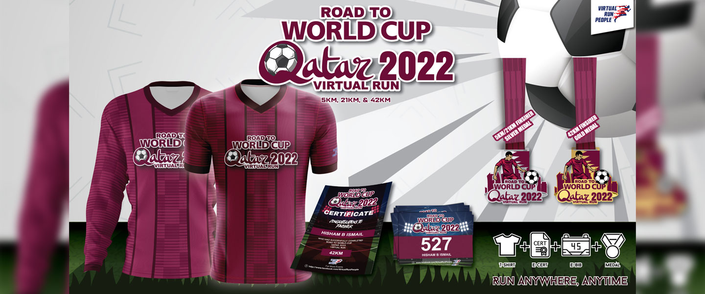 Road To World Cup Qatar 2022 Virtual Run 		