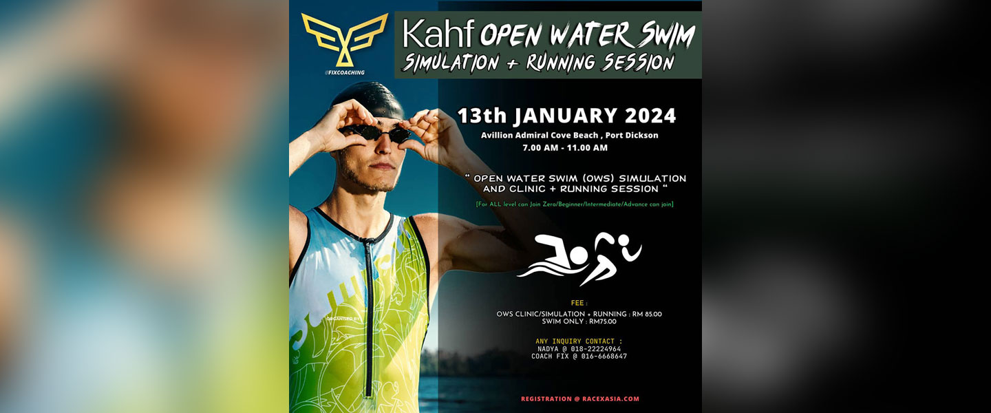 Fix Coaching KAHF Open Water Swim Simulation & Running Session