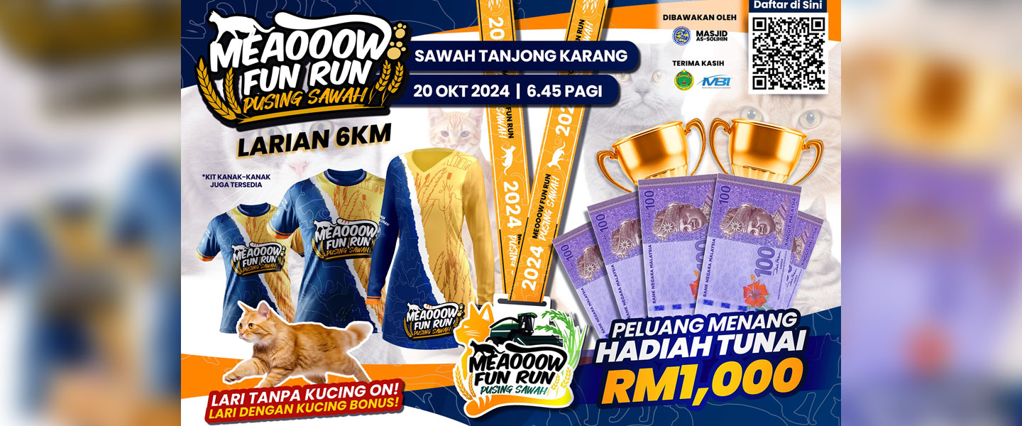 Meaooow Fun Run Pusing Sawah