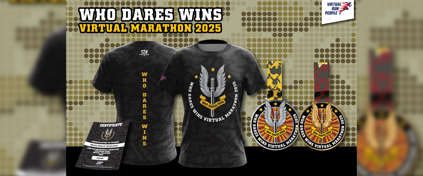 Who Dares Wins Virtual Marathon 2025		